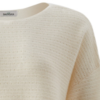 Pull-over en cachemire 100% pour femme, col rond, de haute qualité, personnalisé, uni, décontracté, luxueux, hiver, ivoire, tricoté à la machine, OEM ODM