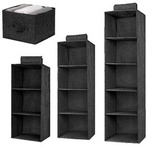 Organizadores de Armario Colgantes Personalizados y Almacenamiento, Estantes Colgantes para Armario de 3, 4 y 5 Niveles, Organizador de Estantes para Armario con Cajones - Product Image 6