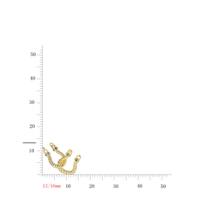 Goldlieferant 10K 14K 18K Kettengliederkette DIY Halskettenanhänger 18K Echte Gold Vermeil Kettengliederkette - Product Image 2