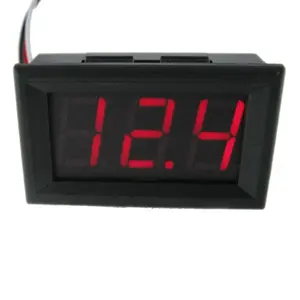 Two-wire DC digital voltmeter 0.56 inch LED digital voltmeter DC4.5V-30.0V Reverse Polarity Protection