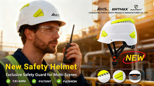 ANT5PPE Nouveau design breveté CE ANSI <span class=keywords><strong>Casque</strong></span> <span class=keywords><strong>de</strong></span> <span class=keywords><strong>sécurité</strong></span> en ABS léger à la mode avec bouches d'aération - Product Image 5