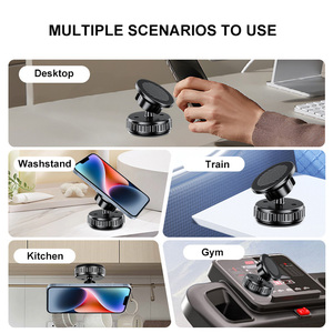 Soporte Magnético Antideslizante para Teléfono de Coche con Rotación de 360° y Diseño Flexible para Tablero y Parabrisas, Mini Soporte Portátil - Product Image 5