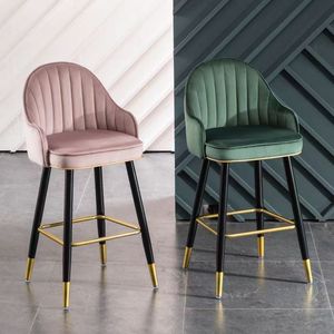 Taburetes de <span class=keywords><strong>Bar</strong></span> Modernos de Lujo para el Hogar, Sillas de Altura de Mostrador 360 °   Silla de Comedor Giratoria de Cuero para Cocina, Hogar, <span class=keywords><strong>Bar</strong></span> y Hotel - Product Image 4