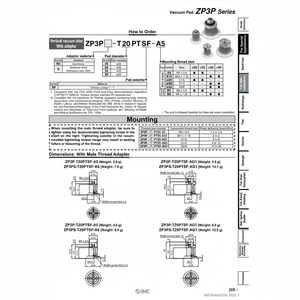 Almohadilla de vacío SMC Pneumatics para servicio de maquinaria - Product Image 1