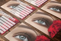 Pochette en papier de luxe personnalisée avec fermeture à bouton, petite fenêtre transparente et marquage à chaud pour poudre cosmétique, soins de la peau, mascara, faux cils