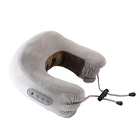 Oreiller de massage relaxant rechargeable électrique avec 10 modes + 20 niveaux d'intensité Oreiller de massage du cou