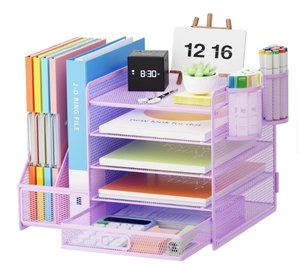 Nouveauté 2025 : <span class=keywords><strong>Organisateur</strong></span> de <span class=keywords><strong>bureau</strong></span> en métal à 4 niveaux en maille, idéal pour le <span class=keywords><strong>bureau</strong></span> et la maison – Fournitures de <span class=keywords><strong>bureau</strong></span> en Chine - Product Image 5