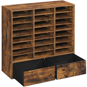 24 ngăn bằng gỗ Văn Học tổ chức với có thể điều chỉnh ngăn kéo mail SORTER cho lớp học hộp thư phòng tắm giấy tổ chức - Product Image 1