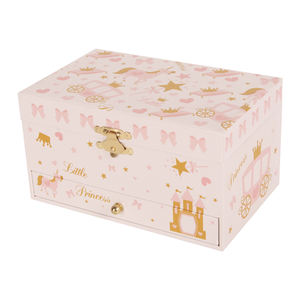 Joyero de música de Castillo de unicornio de lujo de fábrica Ever Bright, manivela de mano de alta calidad, <span class=keywords><strong>canción</strong></span> con pilas para regalos de niñas - Product Image 3