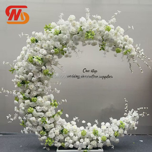 SMOOTH Wholesale <b>Wedding</b> Events Party Decoration Floral <b>Backdrop</b> White Flower Arch With Metal <b>Stand</b> - Product Image 3