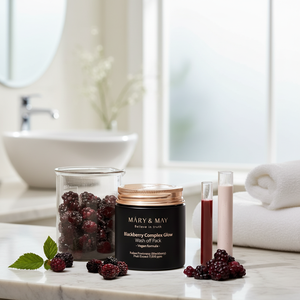 Mary&May High Quality Vegan Blackberry Complex Glow Facial Mask 125g Wash off Pack - Product Image 3