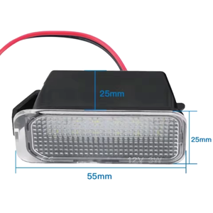 Luce targa a LED per Ford Fiesta Focus Kuga Mondeo Galaxy Ecosport Ranger <span class=keywords><strong>Explorer</strong></span> 6000K <span class=keywords><strong>bianco</strong></span> 18SMD lampada a LED - Product Image 3