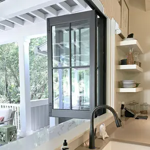 Janela de alumínio de design de janela de pivot horizontal moderno