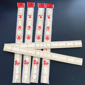 Regla de bambú, regla de tela, regla china, regla para medir ropa, fuente mayorista para tiendas de un y dos yuanes. - Product Image 5