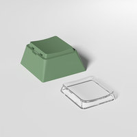 DIY Detachable Transparent Keyboard PC PBT Material Blank Profile 1u R4 Cherry Keycaps