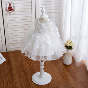 Ultimo Disegno di <span class=keywords><strong>Applique</strong></span> Bianco di Cerimonia Nuziale Del Capretto Dei <span class=keywords><strong>Bambini</strong></span> Convenzionale Elegante Vestito di Compleanno Della Ragazza - Product Image 4