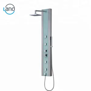 Lano Home Shower Glass multi-functional wall mounted dual handle bathroom rain shower set shower heads rainfall modern