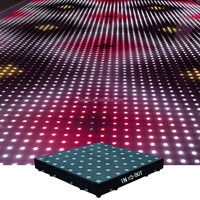HUALI Télécommande sans fil DMX Magnet Digital Pixel LED Dance Floor Tile Danc LED Floor