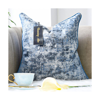 Housse de coussin décorative géométrique moderne de luxe en jacquard, nouveaux designs