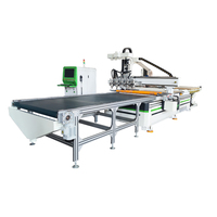 Fineworkcnc porte d'armoire faisant l'équipement cuisine-armoire-coupe-Machine Holzma meubles gravure Machine CNC routeur 1325