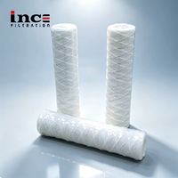 Élément filtrant à filaments en coton PP et polyester, 10, 20, 30, 40 pouces, 1, 5, 10, 20, 50, 100 microns, filtration industrielle