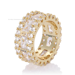 Mixed T-square Zircon <b>Ring</b> Jewelry Retro Trend Hip-hop <b>Ring</b> <b>Men</b> - Product Image 5