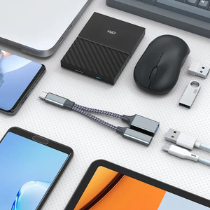 USB C OTG Sạc Adapter, 2 Trong 1 USB-C Splitter Với 60W Sạc Loại C OTG Và USB Một Cổng Nữ, USB C Ngắn Cáp Mở Rộng - Product Image 5