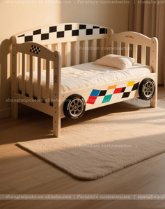 Culla <span class=keywords><strong>di</strong></span> lusso, in legno, creativo, personalizzato, tema auto artistiche, auto sportive <span class=keywords><strong>lettino</strong></span>, design personalizzato per baby room a tema - Product Image 3