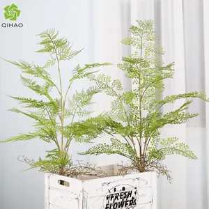 Qihao Großhandel Fabrik preis Kunstrasen Zweig Zweig Zweig Grüne Pflanze Dekorative verschiedene Gras Umwelt Zweig Pflanze