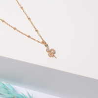 Collier avec pendentif serpent en or et strass Collier tendance pour femme Bijoux serpent délicats