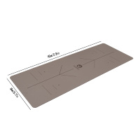Tapete de Yoga Antideslizante de PU Ecológico de 5 mm con Logotipo Personalizado, Caucho Natural al por Mayor YIERQIANG Pilates 1830x680 mm Color Personalizado