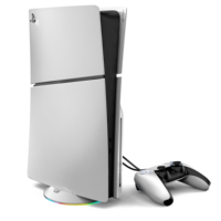 Support vertical de remplacement Saitake pour console Slim avec vis - Station de charge multifonctionnelle (Noir)