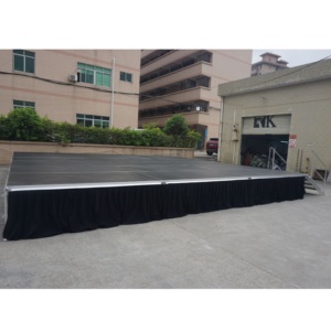 Scène mobile de mariage en aluminium riser pliable scène légère en bois - Product Image 1