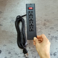 Multiprise de bureau encastrable ETL US 125V avec 4 prises CA 12A, double ports USB et interrupteur pour la maison, les bureaux et les tables de travail