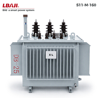 Transformateur de puissance à bobinage en cuivre S11-M rempli d'huile 50Hz pour la distribution d'énergie industrielle
