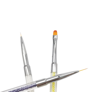 3 Color Plastic Handle Nail Art Brush Set Custom Logo Salon Gel Painting Pen for Professional Manicure Supply - Product Image 4