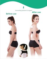 Orthèse dorsale ajustable en nylon, respirante, légère et confortable, pour le soutien lombaire et la correction de la posture des épaules