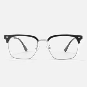 Gafas de vista cuadradas de media montura para hombre Danyang 8084, monturas ópticas con filtro de luz azul y lentes de acetato para protección contra la miopía - Product Image 2