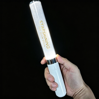 Ventilateur portable avec télécommande à clavier 33 touches, logo personnalisé, support pour bâtons lumineux de concert, lumière LED clignotante 15 couleurs, bâton lumineux de cheering