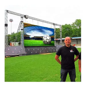 5M X 3M Outdoor Led Scherm Kit 3.91 4.8 Truss Led Video Wall Grondsteun Systeem 3Mm Pixel Pitch Black Modulair Led Display