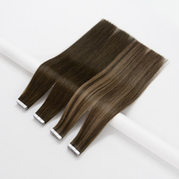 Extensions capillaires humaines Lesttyhair 22 pouces à bandes adhésives invisibles, Remy européennes, double trame injectée, prêtes à l'emploi