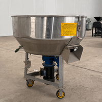 Mélangeur d'aliments mobile électrique pour usage agricole, mélangeur vertical d'aliments pour animaux en acier inoxydable avec roues pour porcs, volailles, bovins