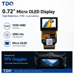 0,72 İnç Mikro OLED Ekran 1920x1080 FHD Yüksek Parlaklık 2000nit OLED Panel FPV Gözlükleri AR Yakın Göz Ekranı için - Product Image 1