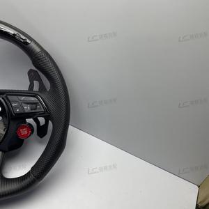 Volante de Cuero y Fibra de Carbono para <span class=keywords><strong>Mercedes</strong></span>-Benz 2018-2023 W167 W205 W213 GT <span class=keywords><strong>63</strong></span> Clase C/G/GLA, Personalizado y de Estilo Deportivo - Product Image 5