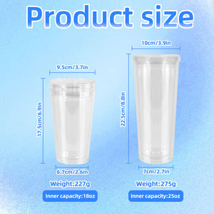 <span class=keywords><strong>Tumbler</strong></span> Akrilik Dinding Ganda Desain Baru Snow Globe Custom 16oz 24oz dengan Tutup <span class=keywords><strong>DIY</strong></span>, Sedotan, dan Penutup untuk Natal - Product Image 2