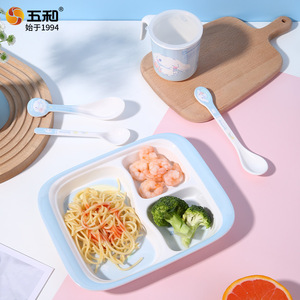 Five Big Ear Dog Children's Bowl Heart Shape Cartoon Design Drop Proof Scald Proof For Baby Infant Food Spring 2024 - Product Image 5