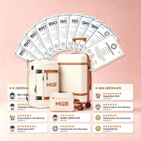 Ensemble de bagages de luxe léger et imperméable en PU moulé sur mesure de 20 pouces, avec serrure TSA, sac à dos organisateur pour
