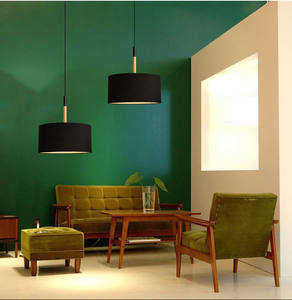 Lampe suspendue circulaire en <span class=keywords><strong>tissu</strong></span>, design moderne, luminaire décoratif d'intérieur, nouveau modèle - Product Image 3