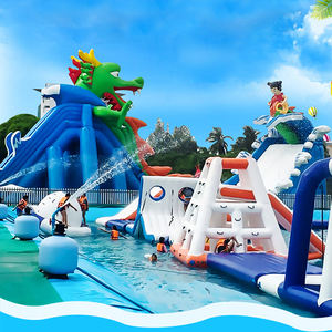 Château gonflable personnalisé pour l'extérieur, aire de jeux rebondissante avec toboggans et parcours d'obstacles pour centre commercial, place publique ou <span class=keywords><strong>parc</strong></span> aquatique - Product Image 5