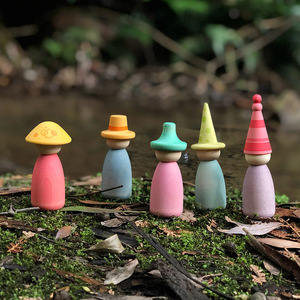 Fabbrica naturale di <span class=keywords><strong>legno</strong></span> non finito fai da te giocattolo piolo bambole Kokeshi decorativo di famiglia forma di <span class=keywords><strong>legno</strong></span> figura artigianato scultura per esperimenti - Product Image 6